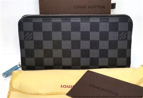 louis vuitton gray checkered wallet|New with box White and gray checkered Louis Vuitton wallet.